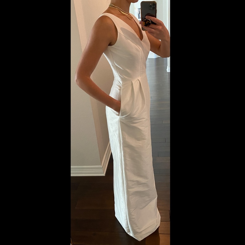 100% Silk Modern Wedding Dress